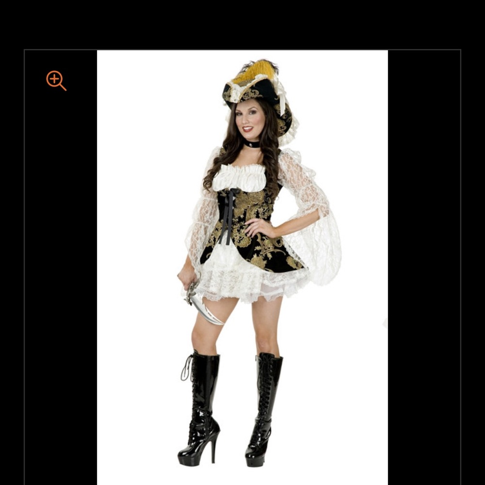Charades Lacey pirate lady costume size small